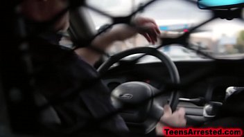 Preview 1 of Porn Vergin First Time - Teen criminal fucked rough by two corrupt cops