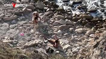 Preview 1 of Coding Demonstration - Beach Voyeur. Horny chick enjoys being fucked by stranger right on the beach