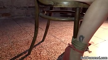 Preview 1 of Biqle Azov Films - Ballgagged beauty quivering with orgasm