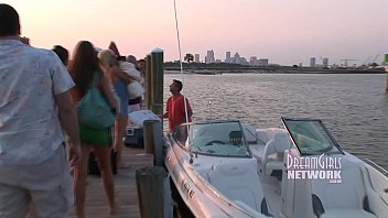 Preview 1 of Angelika J - Spring Break Naked Boat Ride With Three Hot Coeds