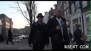 Preview 2 of Officoffice Sex - Old chap takes a walk in the amsterdam redlight district