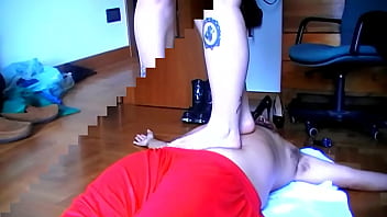 Preview 2 of Gay Hunk Dildo - I&#039_ll Destroy Your Stomach (Stomach Demolition - Hard Trampling)