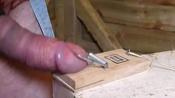 Preview 3 of Big Mike Dick Flash Masturbate - CBT - Mouse Trap Cock
