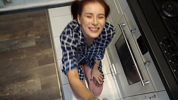 Preview 2 of Sanilyon Beeg Downlod - Quickie with hot neighbor in the kitchen