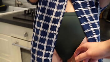 Preview 1 of Sanilyon Beeg Downlod - Quickie with hot neighbor in the kitchen