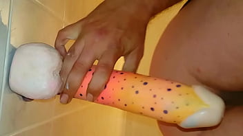 Preview 1 of Teugu Sex Videos Bhabhiporn Com - Big Dildo On Wall
