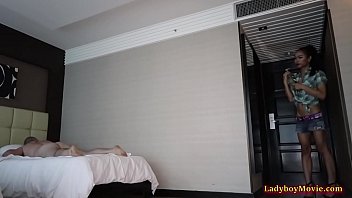 Preview 1 of Son Teen Taboo - Ladyboy Books Gives Massage and Rimjob