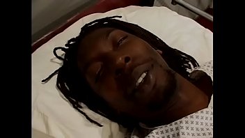 Preview 1 of Bndsxxx - Horny black nurse Desire Devil Len rides black stud on his hospital bed