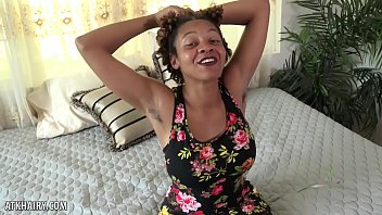 Preview 1 of Bb Dancing - Interview with Hairy Ebony Babe Oya