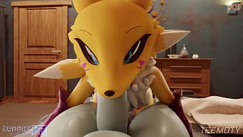 Preview 2 of With Bot - Renamon Blowjob