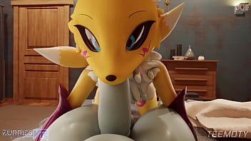 Preview 1 of With Bot - Renamon Blowjob
