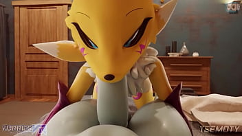 Preview 4 of With Bot - Renamon Blowjob