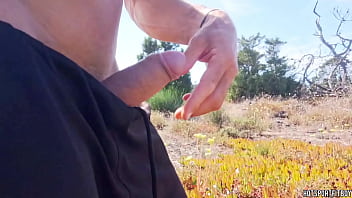 Preview 3 of Angry Helpless - I&#039_m so perverted I love touching my dick everywhere - risky jerking off on the beach