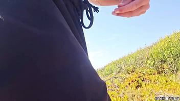 Preview 1 of Angry Helpless - I&#039_m so perverted I love touching my dick everywhere - risky jerking off on the beach