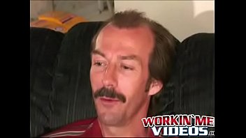 Preview 1 of Prone Teaching - Guy with a mustache tugs his cock before cumming hard