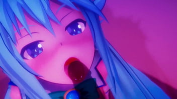 Preview 2 of Bonnie Rotten Bus - KONOSUBA AQUA GLORY HOLE