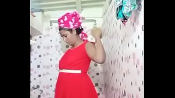 Preview 4 of Granny Alone On Defloration - Swathi naidu wearing dress after bath part-1