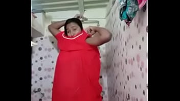 Preview 1 of Egypg - Swathi naidu wearing dress after bath part-2