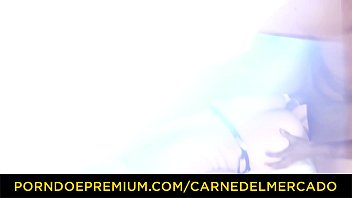 Preview 1 of Me And My Bro In Front Of Mom - CARNE DEL MERCADO - Tattooed  Colombian brunette rough threesome sex