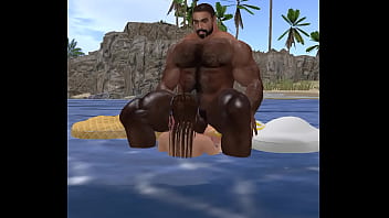 Preview 2 of Lun Socks - asian beach babe can&#039_t resist a man as handsome as john urschel
