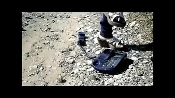 Preview 3 of Naruto Hendtai - Old Phone Crushing (Fetish Obsession)