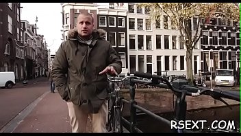 Preview 1 of Free German Porn For Iphone - Horny man gets out and explores amsterdam redlight district