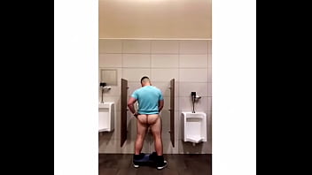 Preview 3 of Caton X Video - Sexy big ass dude pisses and sniffs his hand