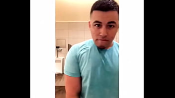 Preview 1 of Caton X Video - Sexy big ass dude pisses and sniffs his hand
