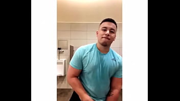 Preview 4 of Caton X Video - Sexy big ass dude pisses and sniffs his hand