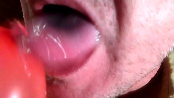 Preview 3 of Skinny Granny Puusy - Me licking and drooling over you