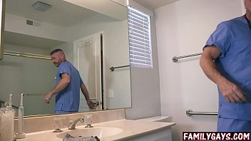 Preview 1 of Jav Mom Cheat - Gay stepdad doctor teaches stepson sex