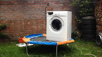 Preview 4 of Nik Souvage - white and old bouncing on a brick in the yard
