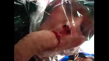 Preview 2 of Puran Sax V - Fetishists of cellophane fucked in perverse threesome