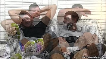 Preview 1 of Scandal Passi City High School - Freaky hunk licks and sucks toes for his own pleasure