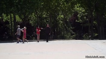 Preview 1 of Subhana - Slave in red dress fucked in bar