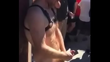 Preview 3 of Scx Video Tamil - Folsom Street Fair Hot Guy Big Dick Public Jerk Off Cum Load Bigolthickone