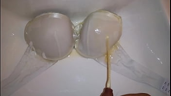 Preview 2 of Anica Dobra Nackt Geiler Arsch - piss cum soaked satin bra