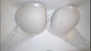 Preview 3 of Anica Dobra Nackt Geiler Arsch - piss cum soaked satin bra