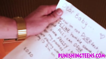 Preview 1 of Sudenly Dad - Kinky teen pet sucking dick and getting fucked on a leash