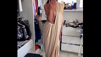 Preview 3 of Yopurn - Aaliyah,  what is this gashti behaviour?! My first time wearing a saree ️On set with CZMuse