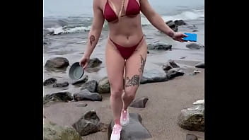 Preview 2 of Mms Hot3 - Just finished doing dishes while camping at the beach!