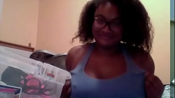 Preview 1 of Village Girl Sexy Prom 3gp - Sexy Black teen tits on webcam