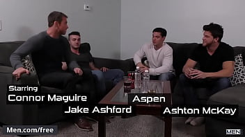 Preview 2 of Ukmxxx - (Ashton McKay,  Aspen,  Connor Maguire,  Jake Ashford) - Dad Group Part 3 - Jizz Orgy - Trailer preview - Men.com