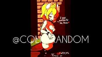 Preview 1 of Lesbian Indo Hijab - Bowsette montando pene grande le gustan las pollas me la jale 3  veces con su cola