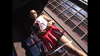 Preview 1 of X Xxhdxxhd - Ebony cheerleader takes it in her tight pussy