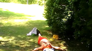 Preview 3 of Johny Son - Alice First Jumping Performance (Stomach Demolition)
