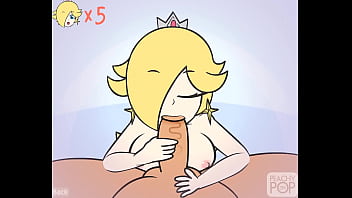 Preview 2 of Naked Airhostress - Super Smash Girls Titfuck - Princess Rosalina by PeachyPop34