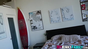 Preview 1 of Camilla Jayne And Ree Petra - 19yo stepsis gets big dick and massive creampie POV style