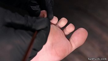 Preview 4 of Wife Sexy Sleep - Zippered and hogtied brunette tormented