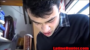 Preview 1 of Lena Paul Take 2 Cocks - Hairy Latin Twink fucked bareback by a straight dude